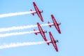 AeroShell aerobatic team airplanes Royalty Free Stock Photo